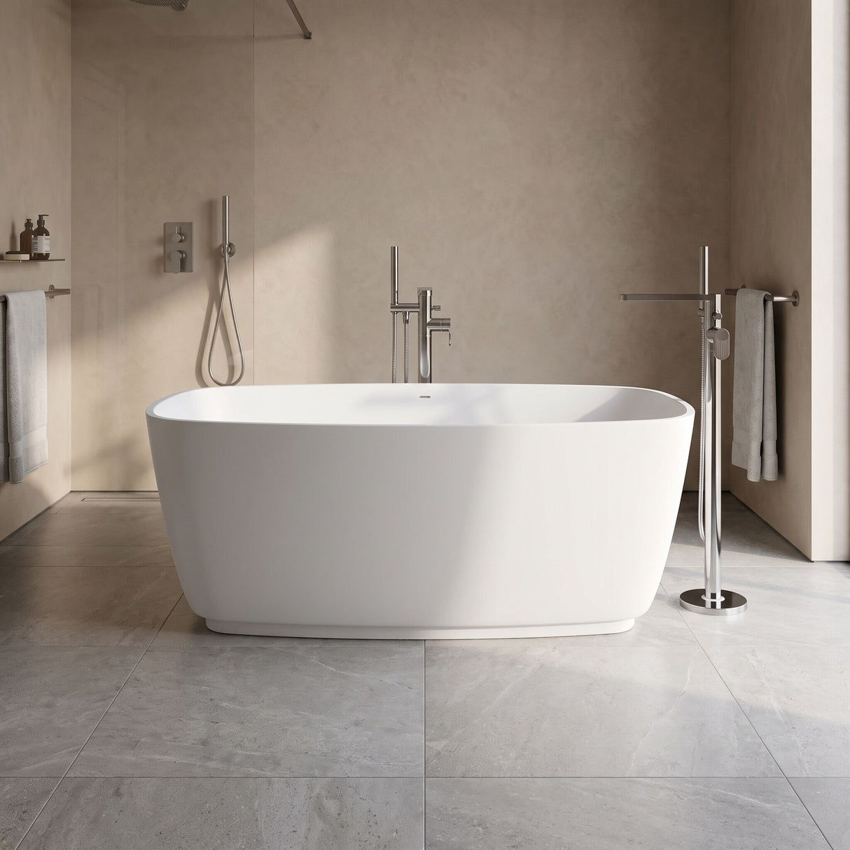 [BBB075] Tamworth Compact Freestanding Bath, 1495 x 720mm, Choice of Colour - Lifestyle 1
