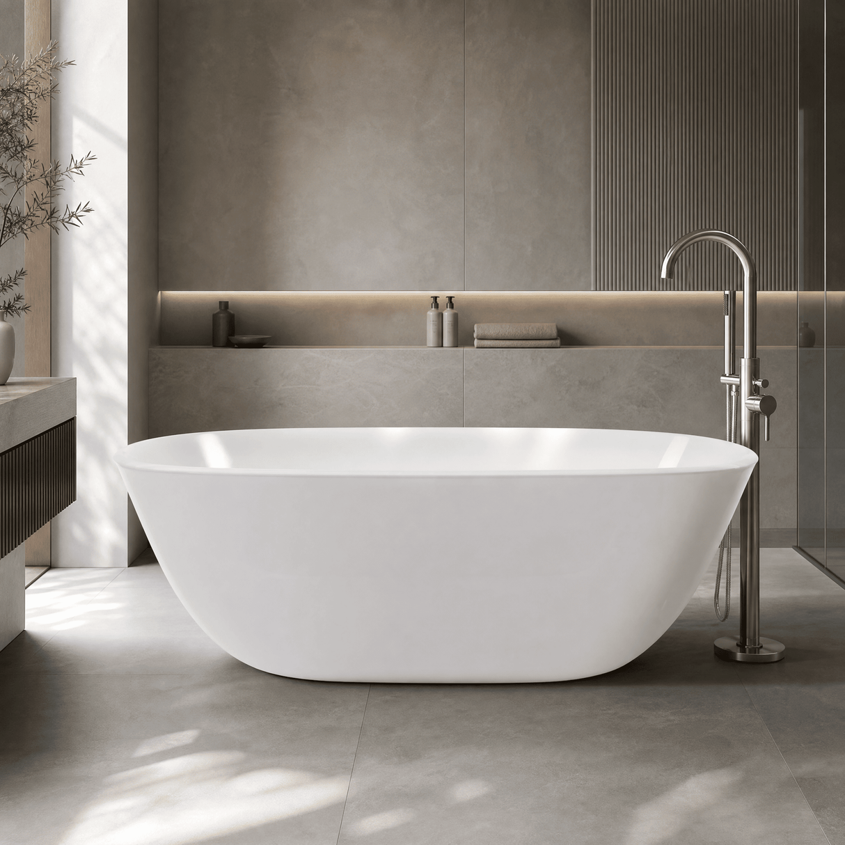 [BBB078] Sedgley Contemporary Freestanding Bath, 1615 x 780mm, Choice of Colour - Lifestyle 1