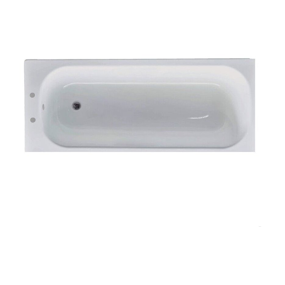 [BBB1500] Modern Single Ended Steel Bath, 1500 x 700 x 390mm, White - Cutout