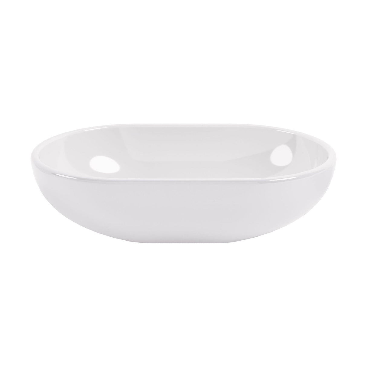 [BBB162] Balterley Tettenhall Countertop Oval Basin, 525 x 340mm - Polished White - Cutout