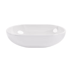 [BBB162] Balterley Tettenhall Countertop Oval Basin, 525 x 340mm - Polished White - Cutout
