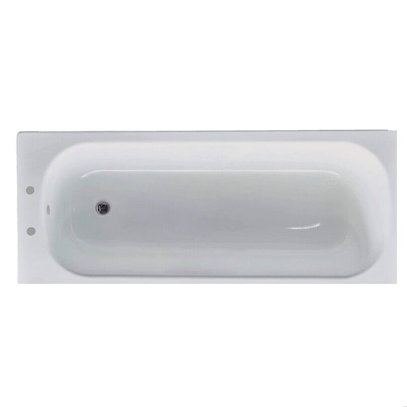[BBB1700] Modern Single Ended Steel Bath, 1700 x 700 x 390mm, White - Cutout