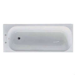 [BBB1700] Modern Single Ended Steel Bath, 1700 x 700 x 390mm, White - Cutout