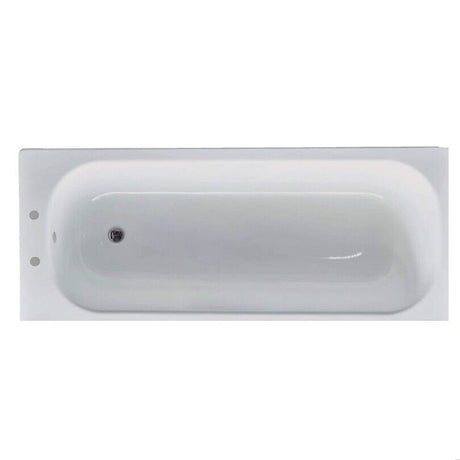 [BBB1700] Modern Single Ended Steel Bath, 1700 x 700 x 390mm, White - Cutout