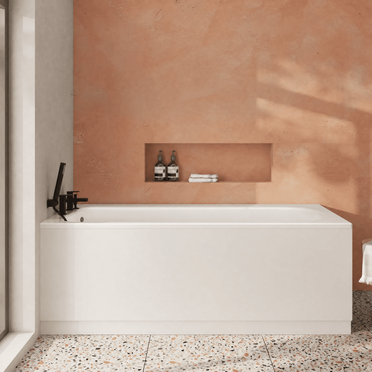 [BBB1700] Modern Single Ended Steel Bath, Choice of Size - Lifestyle 2