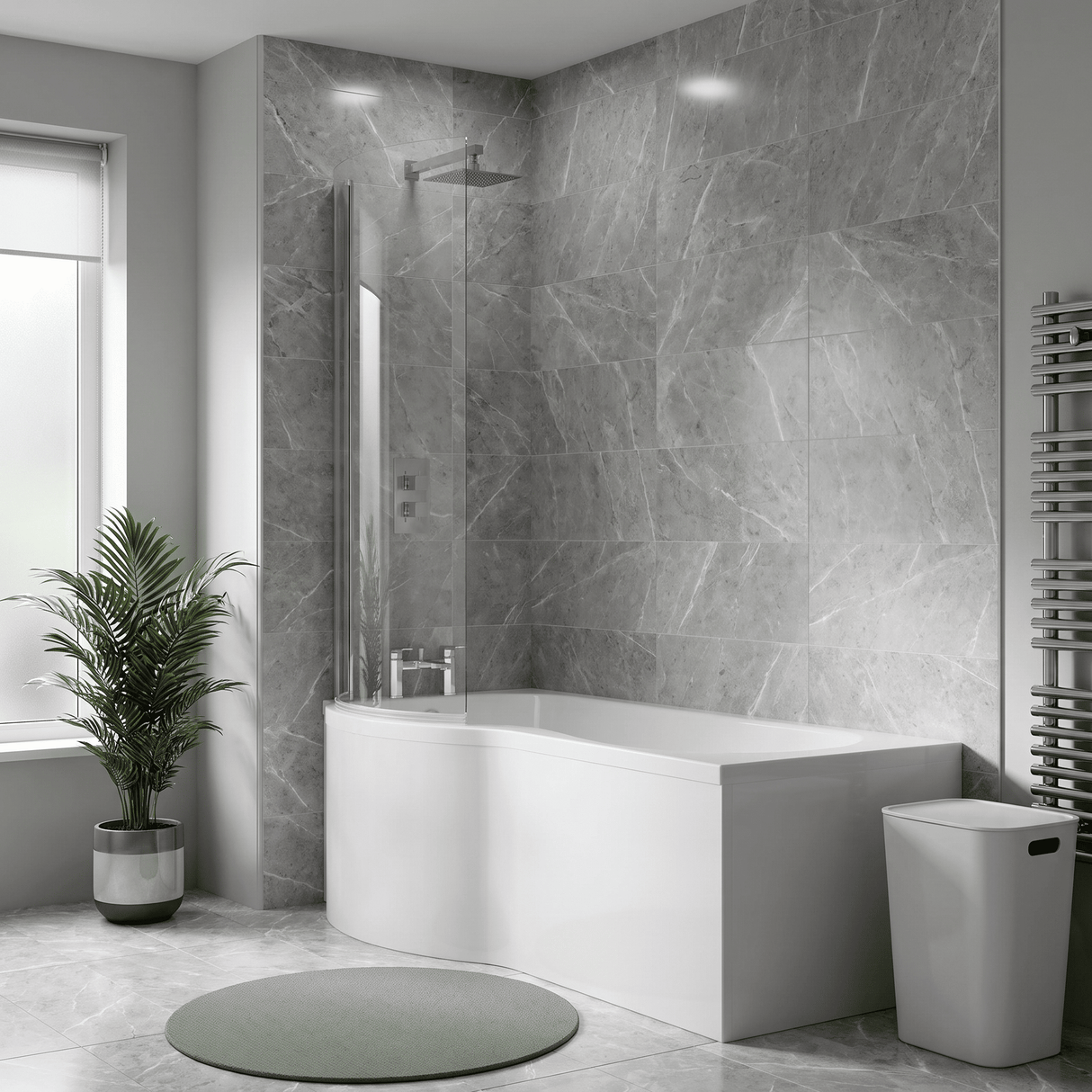 [BBBB200] 1700mm Acrylic B Bath Front Panel - Lifestyle 1