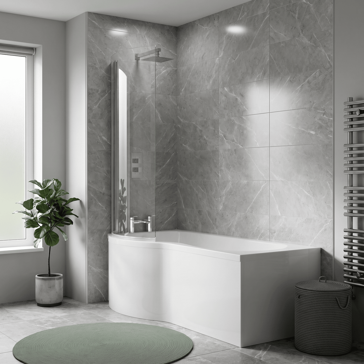 [BBBB202] Acrylic B Bath Front Panel, Choice of Size - Lifestyle 1