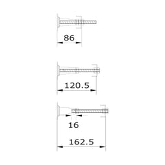 [BBBL002] Large Bath Leg Set - Technical Drawing
