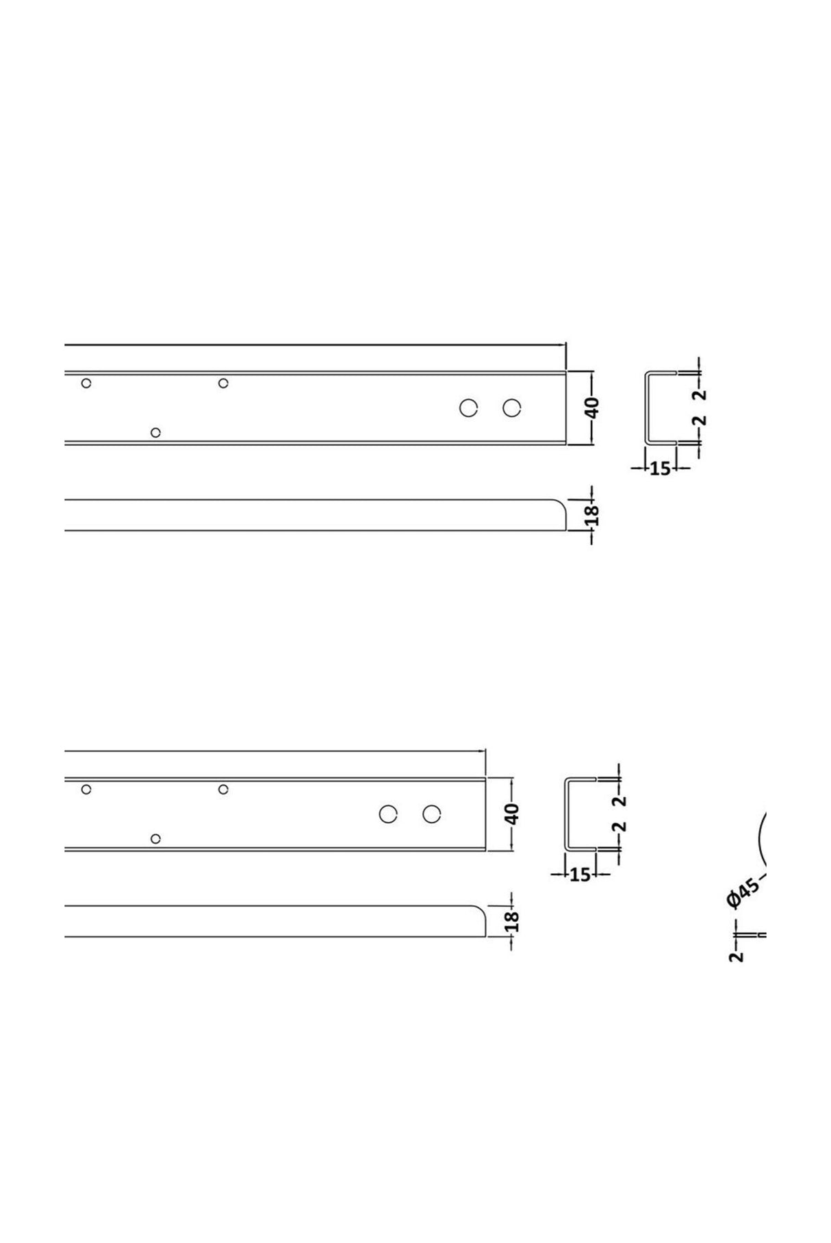 [BBBLW001] BATH LEG SET - Technical Drawing