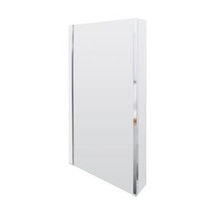 [BBBSBS2] Contemporary 6mm Toughened Safety Glass Reversible L-Shaped Bath Screen Fixed - Cutout