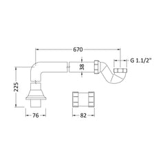 [BBBW366] Shallow Seal Trap - Technical Drawing