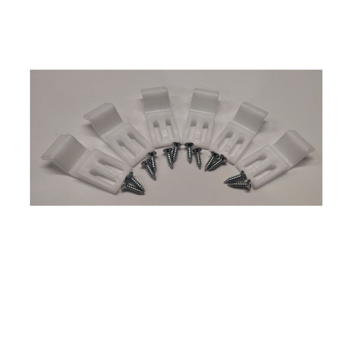 [BBCL002] Shower Bath Panel Clips x 6 - Cutout
