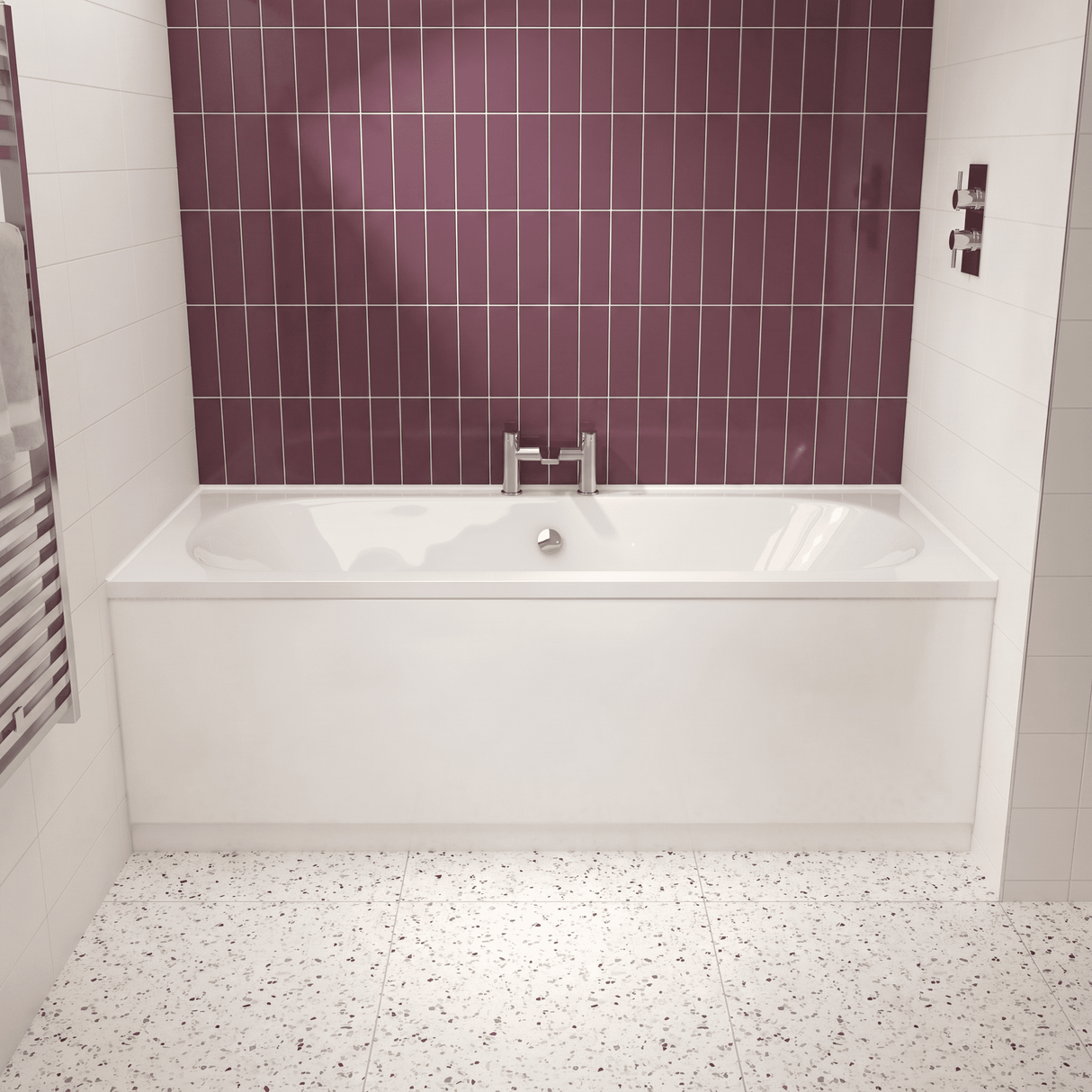 [BBDE009] Round Double Ended Eternalite Bath with Leg Set, Choice of Size