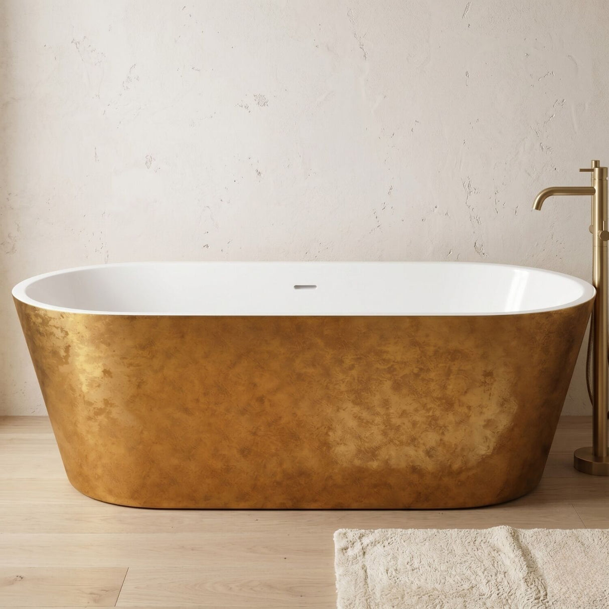 [BBEA101CO] Luxury Modern Freestanding Oval Bath - Choice of Finish & Size - Silo