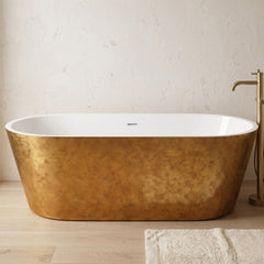 [BBEA101CO] Luxury Modern Freestanding Oval Bath - Choice of Finish & Size - Silo