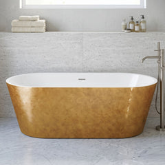[BBEA102CO] Luxury Modern Freestanding Oval Bath - Choice of Finish & Size - Silo