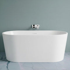 [BBFS150] Contemporary Oval Freestanding Double Ended Bath - Choice of Size - Silo