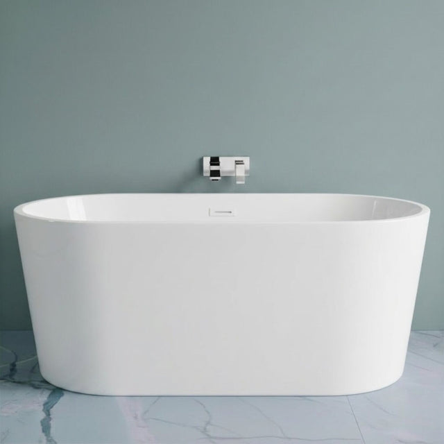 [BBFS150] Contemporary Oval Freestanding Double Ended Bath - Choice of Size - Silo