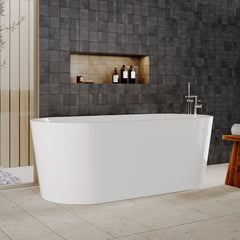[BBFS152] Contemporary Oval Freestanding Double Ended Bath - Choice of Size - Lifestyle 3