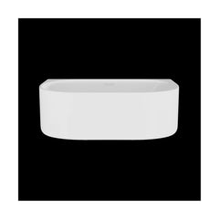 [BBFS154] Contemporary Back To Wall Freestanding Bath from Balterley - Modern Design in Multiple Sizes - Cutout