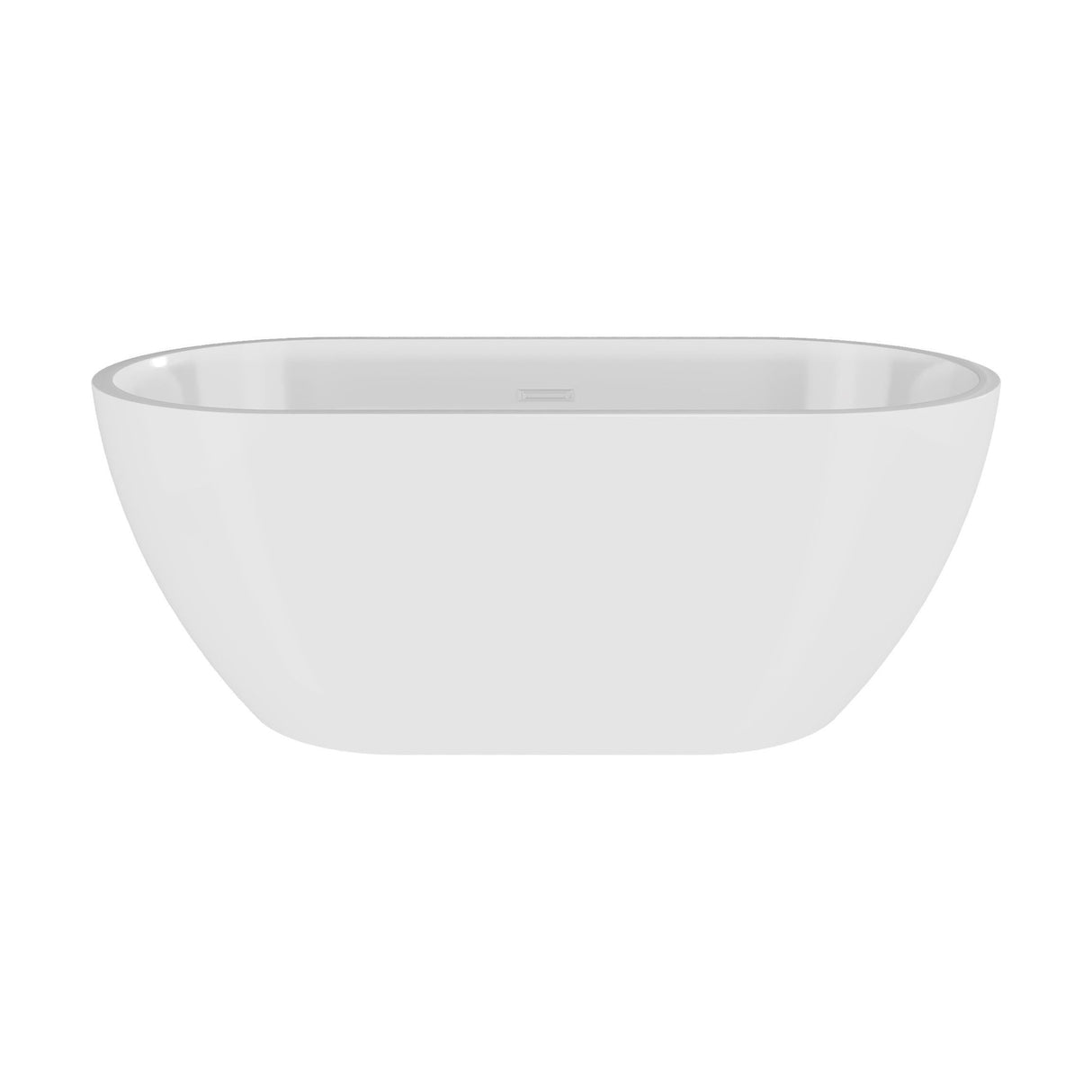 [BBFS156] Contemporary Oval Freestanding Bath with Waste, Double Ended - Choice of Size - Cutout