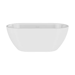 [BBFS157] Contemporary Oval Freestanding Bath with Waste, Double Ended - Choice of Size - Cutout