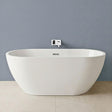 [BBFS157] Contemporary Oval Freestanding Bath with Waste, Double Ended - Choice of Size - Silo