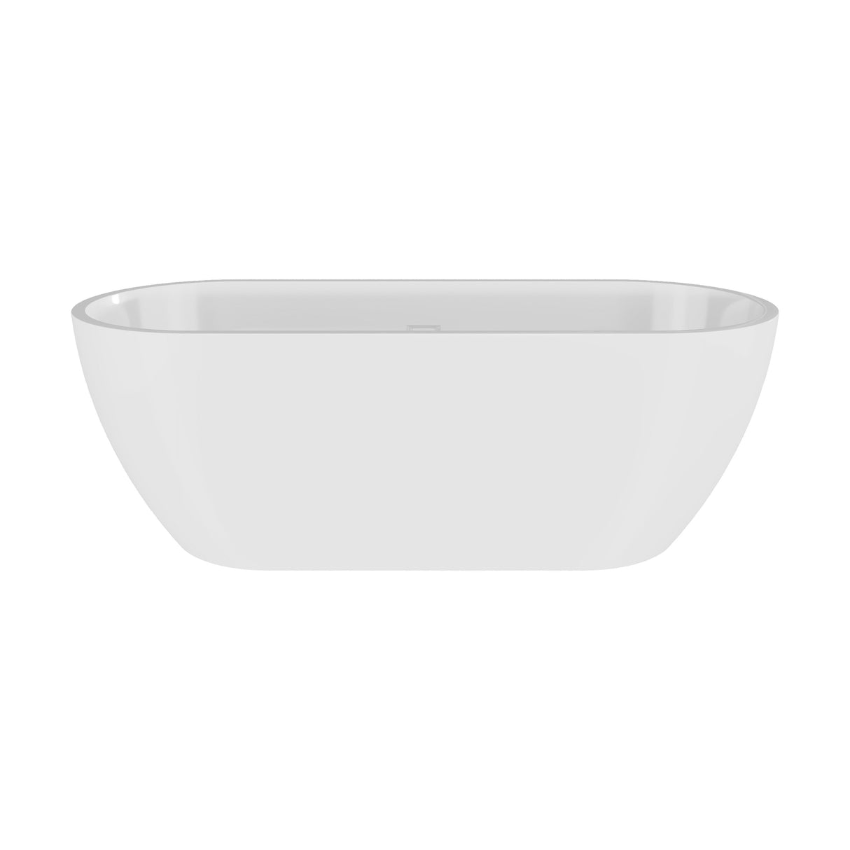 [BBFS159] Contemporary Oval Freestanding Bath with Waste, Double Ended - Choice of Size - Cutout
