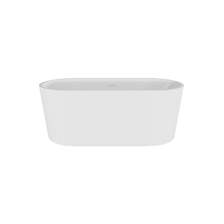 [BBFS160] Contemporary Rounded Rectangular Freestanding Bath with Waste - Choice of Size - Cutout