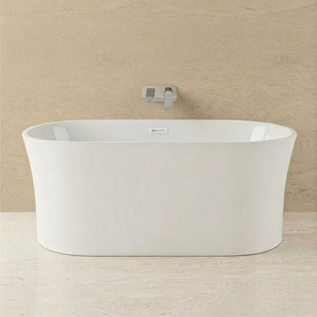 [BBFS163] Contemporary White Curved Freestanding Bath - Choice of Size - Silo