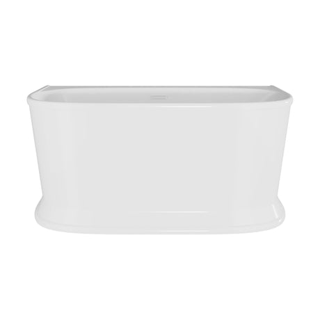 [BBFS168] Contemporary Back To Wall Freestanding Bath, Modern Double Ended Design - Choice of Size - Cutout