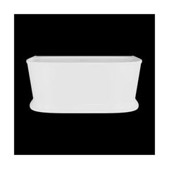 [BBFS169] Contemporary Back To Wall Freestanding Bath, Modern Double Ended Design - Choice of Size - Cutout