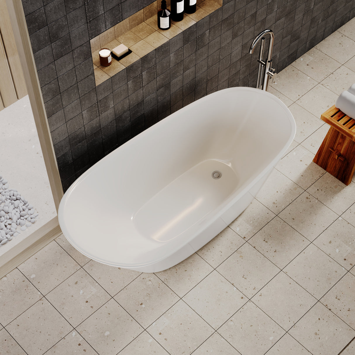 Contemporary Slipper Freestanding Bath from Balterley - Elegant Bath in Multiple Sizes