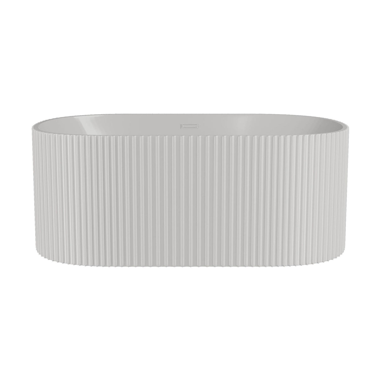 [BBFS179] Contemporary Curved Freestanding Bath, Modern Ribbed Design - Choice of Size - Cutout
