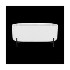 [BBFS182] Contemporary Oval Freestanding Bath with Stand - Choice of Size - Cutout