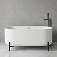 [BBFS182] Contemporary Oval Freestanding Bath with Stand - Choice of Size - Silo