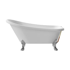 [BBFS184] Traditional Roll Top Slipper Freestanding Bath with Feet - Choice of Size - Cutout