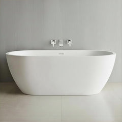 [BBFSB201-A] Modern Oval Freestanding Double Ended Soaking Bath - Choice of Size - Silo