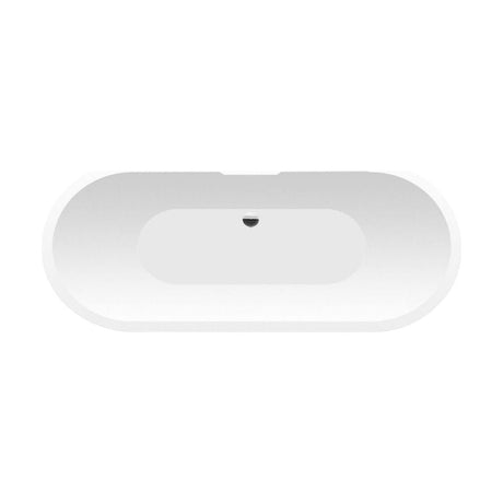 [BBFSB202MW] Modern Bathroom Double Ended Bath, 1655 x 445 x 580mm, Matt White - Cutout