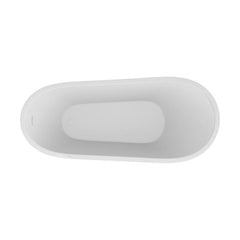 [BBFSB204-A] Modern Slipper Freestanding Bath, Single Ended Raised Back, Luxury Soaking Bath - 1660 x 725mm - Cutout