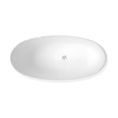 [BBFSB309BLK-A] Modern Freestanding Slipper Bath, Double Ended, 1750 x 730mm - Black Finish - Cutout