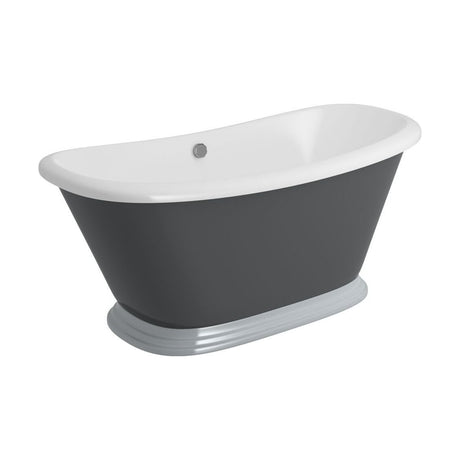 [BBFSB310HG] Traditional Freestanding Boat Bath, Double Ended, 1770mm - Choice of Colour - Cutout