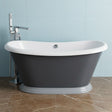 [BBFSB310HG] Traditional Freestanding Boat Bath, Double Ended, 1770mm - Choice of Colour - Silo
