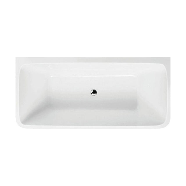 [BBFSB311] Modern Square Back To Wall Double Ended Bath, 1800 x 800 x 840mm - Cutout