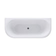 [BBFSB312] Modern Double Ended Bath, 1795 x 595 x 840mm, White - Cutout