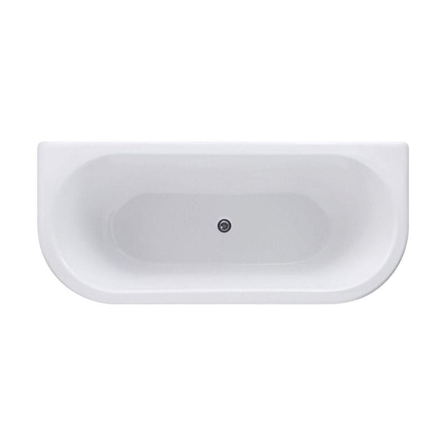 [BBFSB312] Modern Double Ended Bath, 1795 x 595 x 840mm, White - Cutout