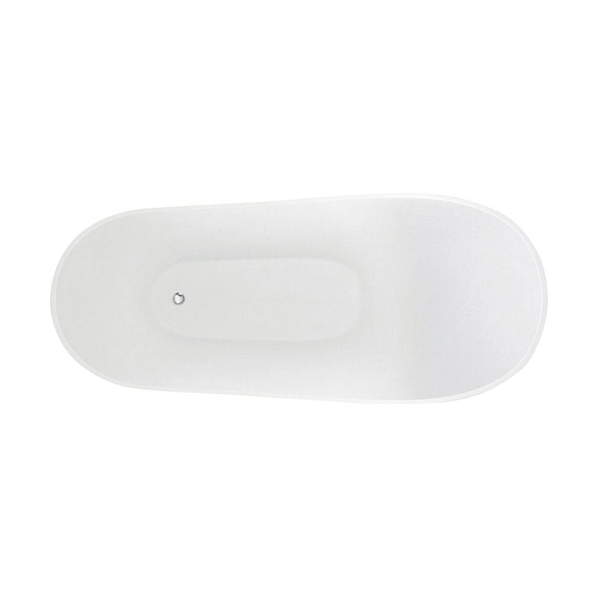 [BBFSB405] Modern Fluted Freestanding Bath, 1700 x 530 x 820mm, White - Cutout