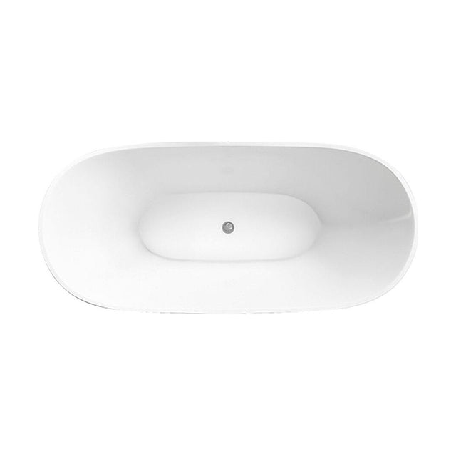 [BBFSB406] Modern Double Ended Bath, 1500 x 551 x 720mm, White - Cutout