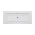 [BBHA114] Balterley Harrington Traditional Straight Double Ended Shower Bath Tub, 1800mm x 800mm - White - Cutout