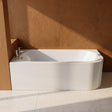 [BBKI005L] Kingsley Left Hand Back to Wall Corner J Shaped Bath Tub and Panel - 1700mm - Balterley - Silo